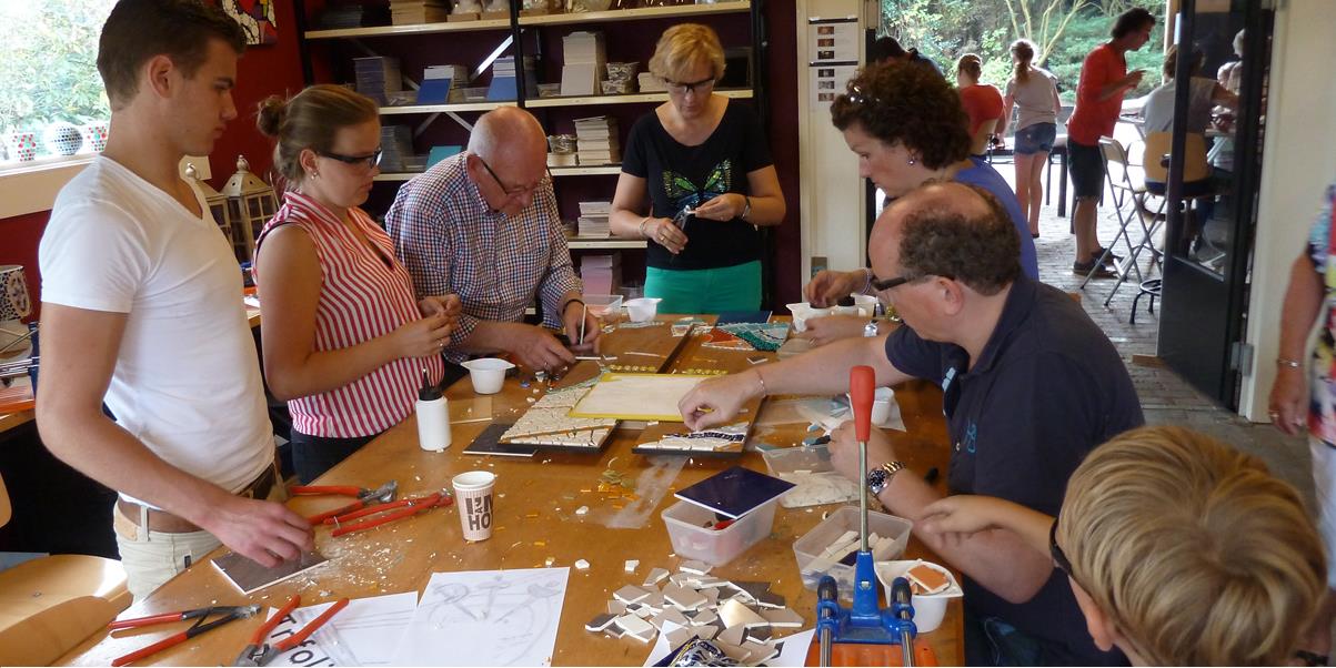 Workshops Drenthe Mozaiek - familidag drenthe emmen klazienaveen gezellig ongedwongen